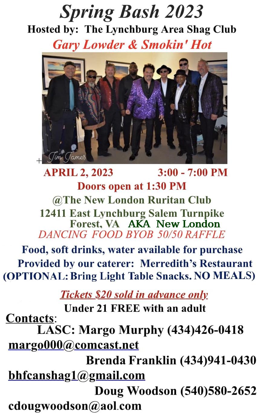 New London Ruritan Club and Lynchburg Area Shag Club