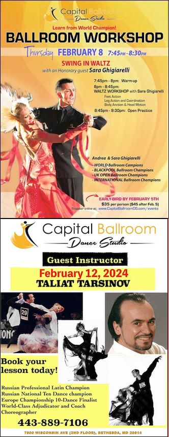 Capital Ballroom Workshop Flyer